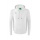 Erima Essential Team Hooded Sweatshirt (soft cotton, ribbed cuffs) white/grey Boys